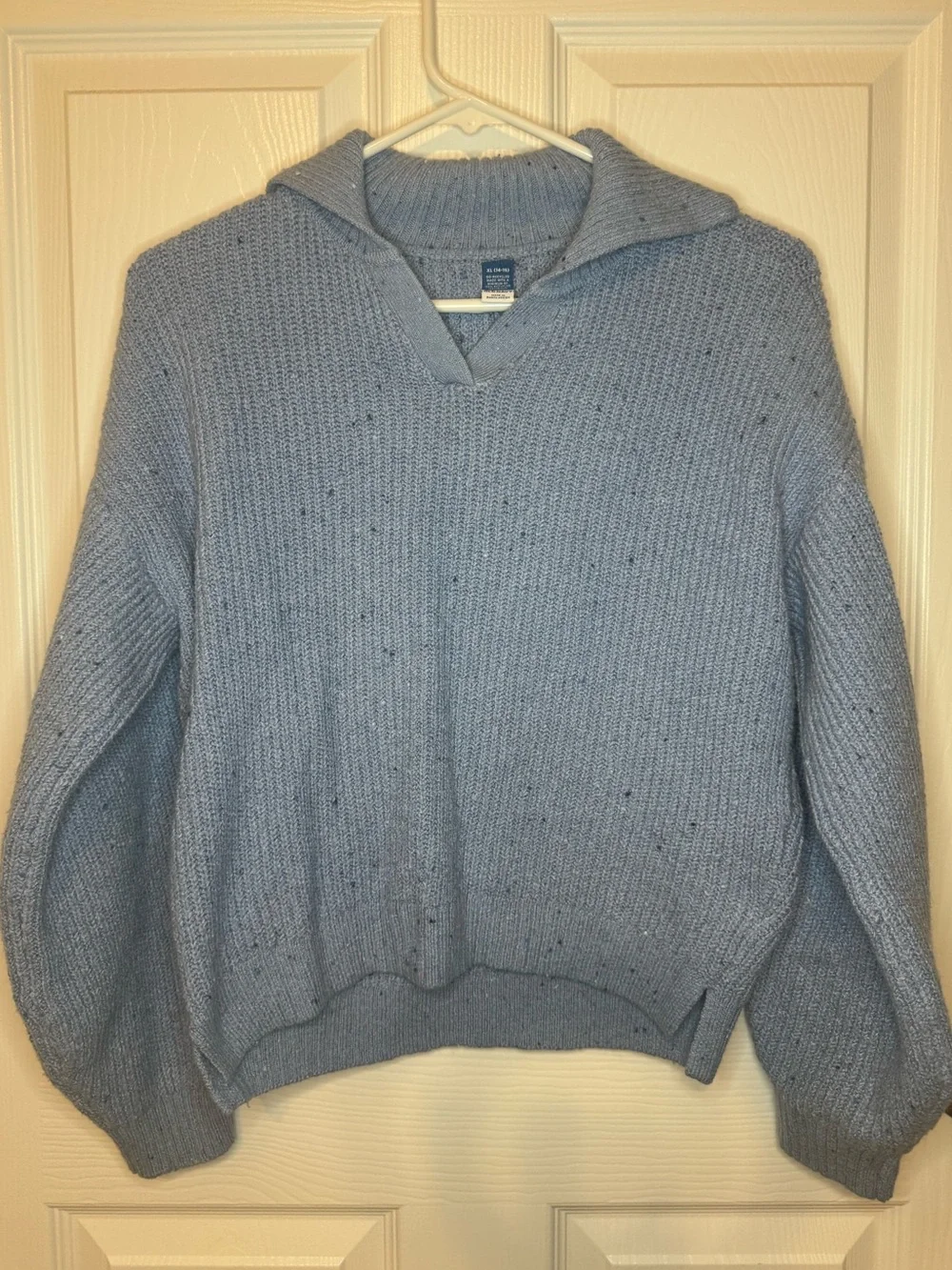 Old Navy Kids Light Blue V-Neck Knit Pullover Sweater XL